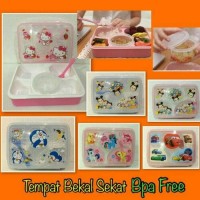 Jual Kotak makan sekat + sendok karakter Murah