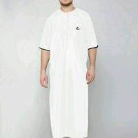 Jual JUBAH ARABI - Pakaian Gamis Muslim Pria Lengan Pendek Warna Al-Isra Murah