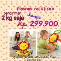 Jual fisher price musical baby walker lion Murah