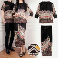 claudia rok lilit 3in1 kebaya baju couple batik