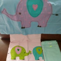 Jual seprei set anak single READY STOCK ... Elephant uk.100x200x20 Murah