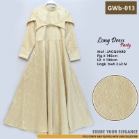 LONGDRESS PARTY/Gamis Pesta Bahan JACQUARD gwb-013