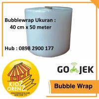 Jual BUBBLEWRAP uk. 40 Cm x 50 Meter PLASTIK BUBBLE WRAP MURAH GROSIR BUBLE Murah