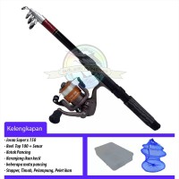 Set Alat Pancing Lengkap Murah & Keranjang Ikan Siap Pakai