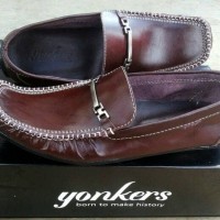 Jual Sepatu Pria Original Yonkers Casual Slipon Formal Kickers Lacoste Murah