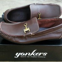 Jual Sepatu Slipon Casual Formal Kulit asli Yonkers original kickers Murah