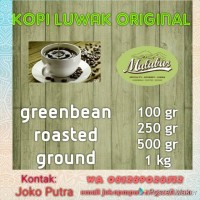 Jual Kopi Luwak Malabar, roasted Murah