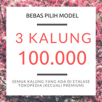 Jual Kalung Fashion Aksesoris Korea 3 pcs Murah