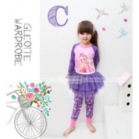 Piyama Anak Perempuan / Baju Tidur Anak / Tutu Dress: Barbie (2-7T)