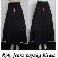 Jual Rok jeans hitam payung tko1-34 Murah