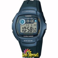 Jam Tangan Unisex Casio Standar W 210 1BVDF Alarm Chrono WR 50M