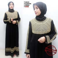 Jual Sale Gamis Abaya Hitam exclusive , Gamis Pesta Bordir, Abaya Arab 015 Murah