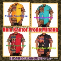 Kemeja Hem Lengan Pendek Exclusive PRIA KEKINIAN Batik PRODO MINANG
