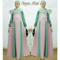 ELEGAN MAXI DRESS BAJU MUSLIM GAMIS WANITA BISA UKURAN JUMBO BIG SIZE