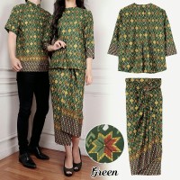 claudia rok lilit 3in1 kebaya baju couple batik
