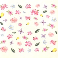 Jual Nail Sticker/Temporary Nail Tattoo/Stiker Kuku Flower 128 Murah
