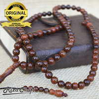 Tasbih Kayu Kokka Kaukah Koka Bulat Coklat Asli Turki 99 Butir Premium