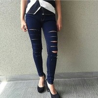 Jual Ripped jeans jegging celana panjang Murah