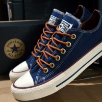 sepatu casual converse original premium vietnam navy tan 38-44 import