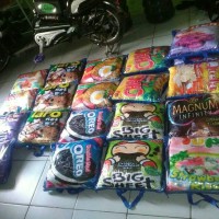 Jual Bantal snack bantal motif snack Murah