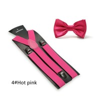 Jual suspenders dasi kupu set pink tua import Murah