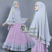 Baju Muslim/Hijab Syar'i/Gamis/Long/Maxi Dress Bergo New Lavender