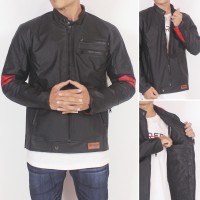 Jual Jaket Kulit Pria Premium Wolverine Hitam Murah