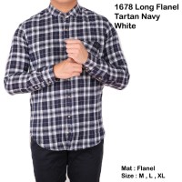 Jual baju kemeja pria lengan panjang flanel kotak / kemeja flanel panjang Murah