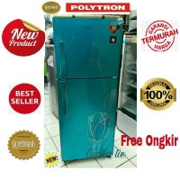 KULKAS BELLEZA POLYTRON PRM-21STC 2PINTU TEMPERED GLASS