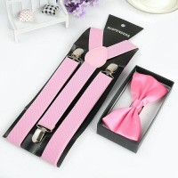 Jual suspender dasi kupu kupu dewasa atau anak warna pink paket hemat Murah