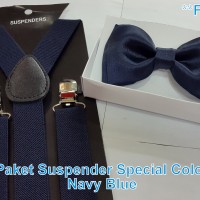 Jual Paket Special Color - Suspender/Bretel Dewasa (Fit XL) + Dasi Kupu2 Murah