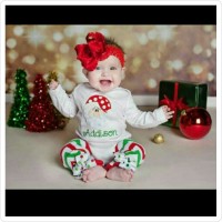 Jual baju natal santa baby bayi balita toddler jumper legging modern Murah