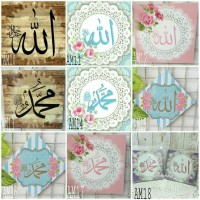 Jual hiasan dinding kayu wall home decor decoupage shabby chic vintage Murah