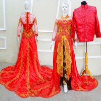 BAJU KEBAYA PENGANTIN MODERN TERBARU TERMURAH COUPLE MEWAH