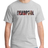 Jual Logo - Kaos Superhero / Deadpool / Marvel / Baju Distro Ordinal Murah