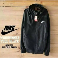 jaket nike parasut polos hitam