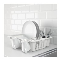 Tempat Pengering Cuci Piring Gelas Sendok IKEA FLUNDRA DRAINER Cucian