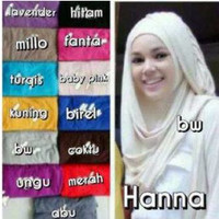 Jual KERUDUNG HANNA, HANA, JILBAB HANNA BAHAN RAYON SUPER Murah