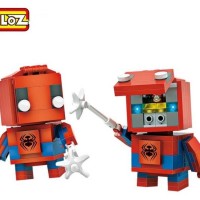 Jual Loz 1408 Mini Brick Headz Avengers Spiderman Murah