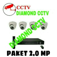 Promo Paket Cctv 4 Ch Analog ( P2P Cloud online internet Lihat Di HP A