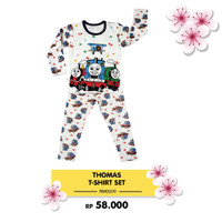 Set Piyama Lengan Panjang Baju Tidur Anak Motif Thomas