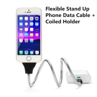 Ultra Flexible Metal Twister For Iphone Android USB Cable Dock Tripod