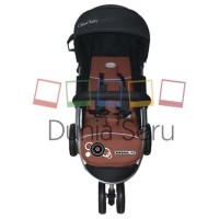 Chloe Urban Lite 3020, Oranye Silver, kereta dorong lipat bayi / anak