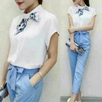Jual Setelan Wanita Kebaya Baju Batik IV- St Catty Syal Denim Murah