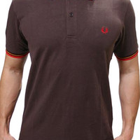POLO SHIRT COWOK PREMIUM | KAOS PRIA BERKERAH POLO FP 6119 COKLAT