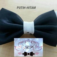 Jual Dasi kupu-kupu hitam-putih / bow tie Murah