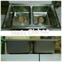 Jual BAK CUCI PIRING 2 LUBANG/ SINK / KITCHEN SINK/ KRAN CUCI PIRING Murah