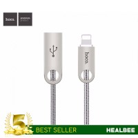 Jual Kabel data iphone Hoco Zinc Alloy Metal Lightning Charging Cable - U8 Murah