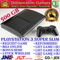 Jual PS3 PS 3 SONY PLAYSTATION 3 SUPER SLIM 500 GB OFW REFURBISH + REQ GAME Murah