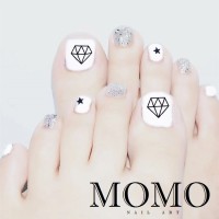 Jual FAKE NAILS / KUKU PALSU Diamond Toe Nails Murah